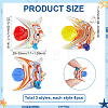12Pcs 3 Colors Glass Pendants FIND-OC0014-31-2