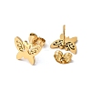 PVD Vacuum Plating 304 Stainless Steel Stud Earring and Pendant Necklace Set LS-SJEW-C002-01C-G-6