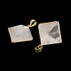 Natural Quartz Crystal Pendants G-H359-03G-01-2