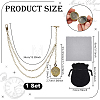Brass Empty Bead Cage Pendant Decorations HJEW-PH02538-2
