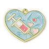 Medical Theme Alloy Enamel Pendants ENAM-U000-02B-04-1