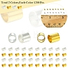 1200Pcs 2 Colors Brass Crimp Beads KK-FS0001-37-5