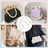   2Pcs 2 Colors Resin Imitation Pearl Bead Bag Straps FIND-PH0008-24B-3