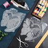 Butterfly Glitter Hotfix Resin Rhinestone DIY-WH0899-976-4