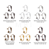 Brass Clip-on Earring Findings KK-YW0001-11-2
