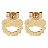 PVD Vacuum Plating 304 Stainless Steel Stud Earrings for Women EJEW-A048-18G-1