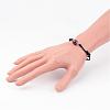 Adjustable Natural Gemstone and Waxed Cotton Cord Bracelets BJEW-JB02333-5