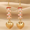 Alloy & Enamel Dangle Earrings FS-WG632E1-02-1