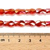 Electroplate Glass Beads Strands EGLA-P066-01A-AB09-4