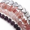 4Pcs Natural & Synthetic Gemstone Stretch Bracelet Sets BJEW-JB08946-7