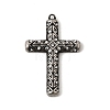 304 Stainless Steel Rhinestone Pendants STAS-B128-09AS-01-1