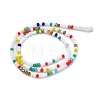 Glass Beads Strands GLAA-F106-B-12-2