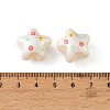 Printed Opaque Acrylic Beads OACR-B054-01E-3