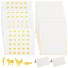 Olycraft 8 Sheets 4 Styles Paper Self Adhesive Cartoon Stickers DIY-OC0010-74B-1