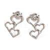 Non-Tarnish 304 Stainless Steel Stud Earrings EJEW-G395-02P-1