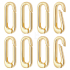 8Pcs Brass Spring Gate Rings KK-BC0015-69G-1