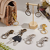   18Pcs 3 Colors Iron Swivel Clasps with Key Rings HJEW-PH0001-79-5