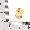 Brass Micro Pave Clear Cubic Zirconia Initial Spacer Bars KK-E802-34G-R-3