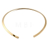 PVD Vacuum Plating 202 Stainless Steel Wire Choker Necklace NJEW-H011-07G-01-1