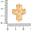 304 Stainless Steel Pave Cubic Zirconia Connector Charms STAS-P421-03G-4