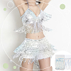 Polyester Fringe Lace Trim DIY-WH0671-008B-5