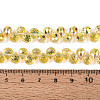 Transparent Electroplate Glass Beads Strands EGLA-F152A-FR01-01-4