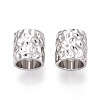 Textured Alloy Large Hole Beads PALLOY-T091-43P-1