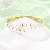 Snake Brass Enamel Cuff Bangles BJEW-A163-01G-01-2