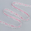 Milk Fiber Bowknot Embroidery Ribbon OCOR-WH0078-508B-1