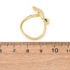 Brass Micro Pave Clear Cubic Zirconia Finger Rings RJEW-D349-02C-G-3