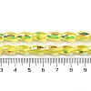 AB Color Plated Transparent Electroplate Beads Strands EGLA-H104-05A-4