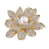 Flower Alloy Crystal Rhinestone Brooch PW-WG24C40-01-6