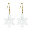 Snowflake Alloy Enamel Dangle Earrings FS-WGD9918-03-1