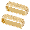2Pcs Brass Belt Keeper Rings FIND-PH0061-85B-1