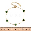304 Stainless Steel Rhinestone Link Bracelets BJEW-B171-11G-02-3
