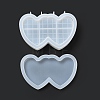 Double Heart DIY Silicone Storage Molds DIY-G079-22-4