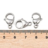 Tarnish Resistant 304 Stainless Steel Lobster Claw Clasps STAS-G035-I-4