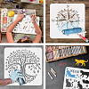 Plastic Drawing Painting Stencils Templates DIY-WH0396-0133-4