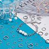 800Pcs 8 Styles 304 Stainless Steel Round Open Jump Rings & Closed Jump Rings STAS-PH0005-86-5