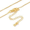 Brass Chain Necklaces NJEW-P309-10G-2