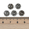 Brass Grade A Crystal Rhinestone Spacer Beads RB-A006-8MM-B-2
