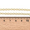 3.5MM Brass Rolo Chain Necklaces for Women NJEW-F366-02A-5