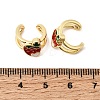 Brass Cuff Earrings EJEW-C186-02B-G-5