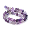 Natural Fluorite Beads Strands G-T055-6mm-14-2