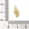 Marine Animal Theme Golden Brass Micro Pave Clear Cubic Zirconia Pendants KK-U031-01G-05-3