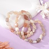 Natural Multi-Moonstone Stretch Beaded Bracelets BJEW-K213-C14-1