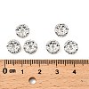 Brass Rhinestone Spacer Beads RB-A014-L8mm-01S-NF-3
