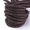 Flat Round Handmade Polymer Clay Beads LS-CLAY-R067-8.0mm-38-4