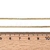 1.2MM Unisex 304 Stainless Steel Box Chain Necklaces NJEW-P356-12G-5