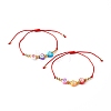 Adjustable Nylon Thread Braided Bracelets BJEW-JB06349-02-1